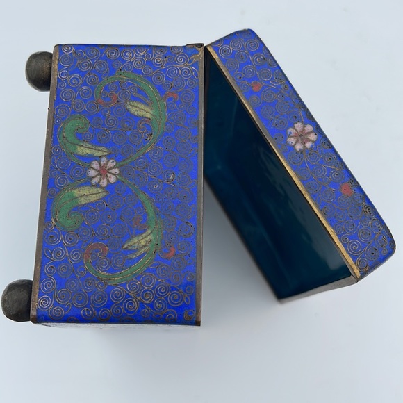 Vintage Chinese cigarette cloisonné box metal - Picture 11 of 16